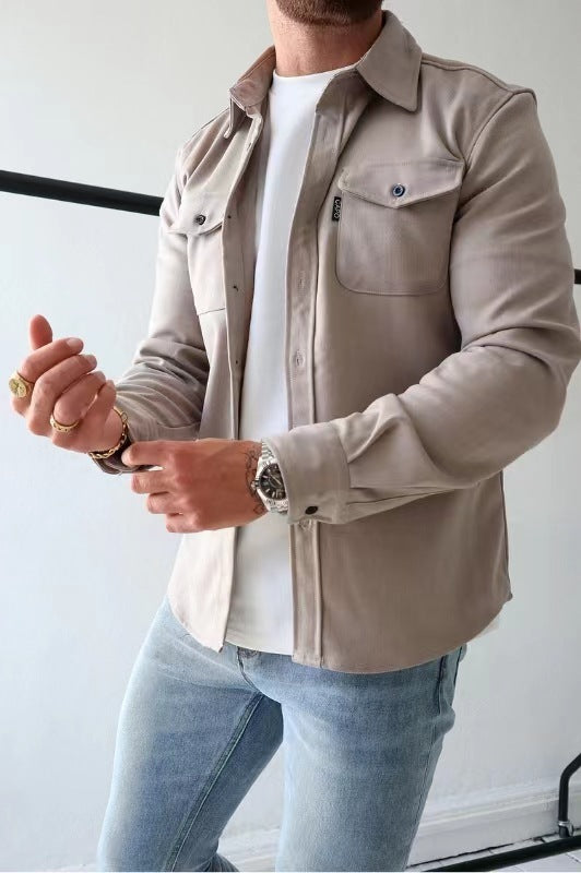 Slim Fit Cotton Long Sleeve Shirt