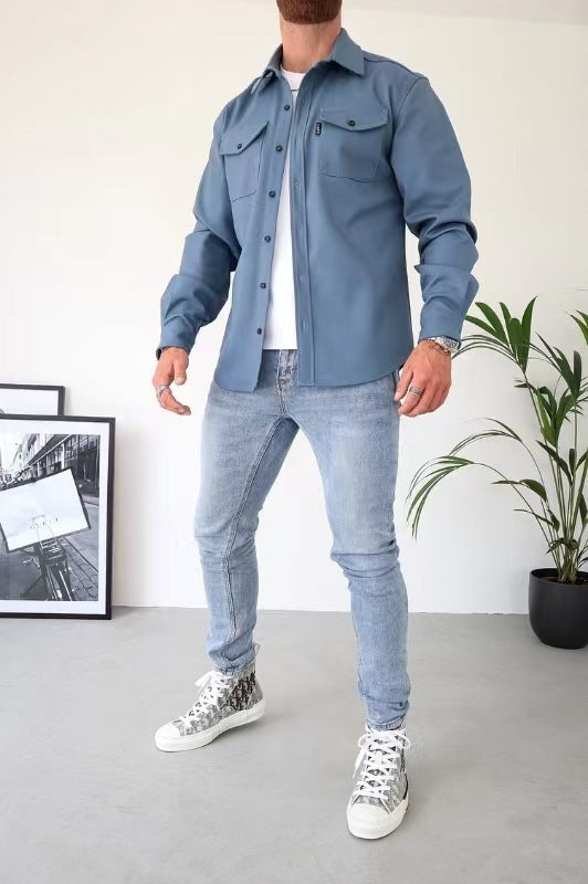 Slim Fit Cotton Long Sleeve Shirt