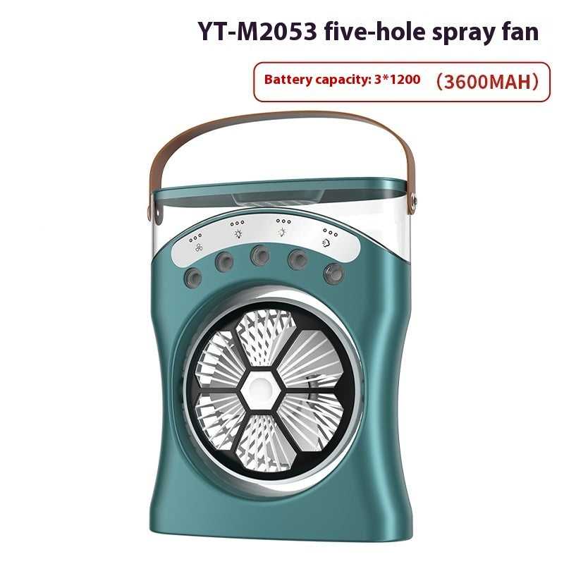 Portable USB Rechargeable Air Cooler with Mist Humidifier