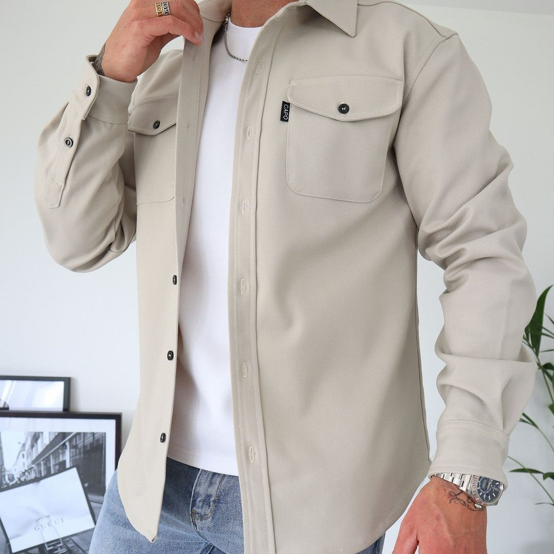 Slim Fit Cotton Long Sleeve Shirt